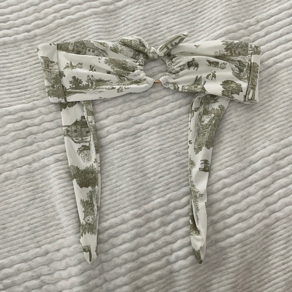 Vintage toile bikini top